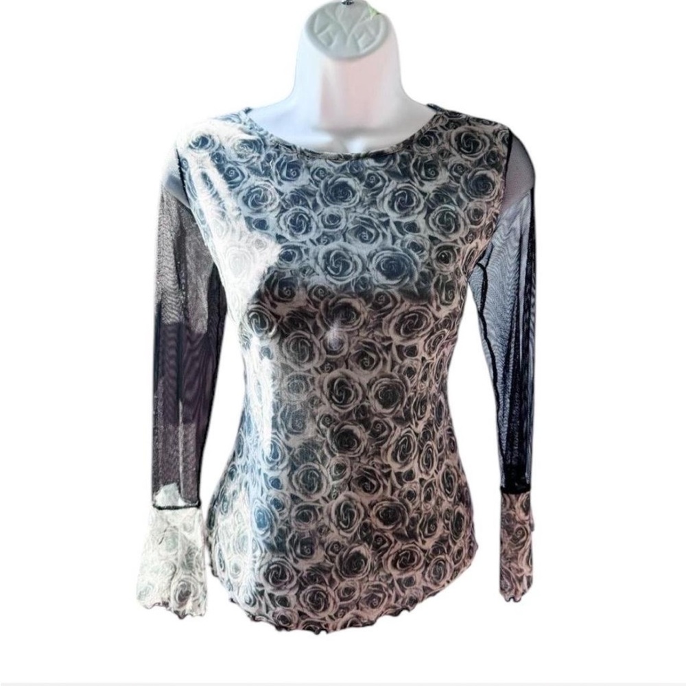 Vintage Boutique ANAC by Kimi Mesh Semi-sheer Top